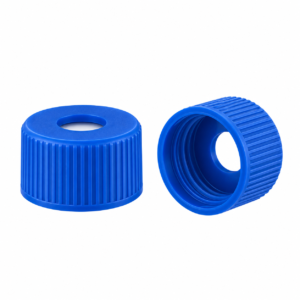 9mm Royal Blue PP Screw Cap – Centre Hole