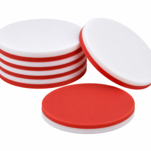 9mm Royal Screw Cap Septa – White Silicone/Red PTFE